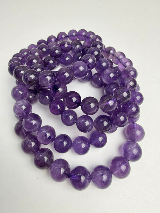 Ametyst armbånd 9-11mm+