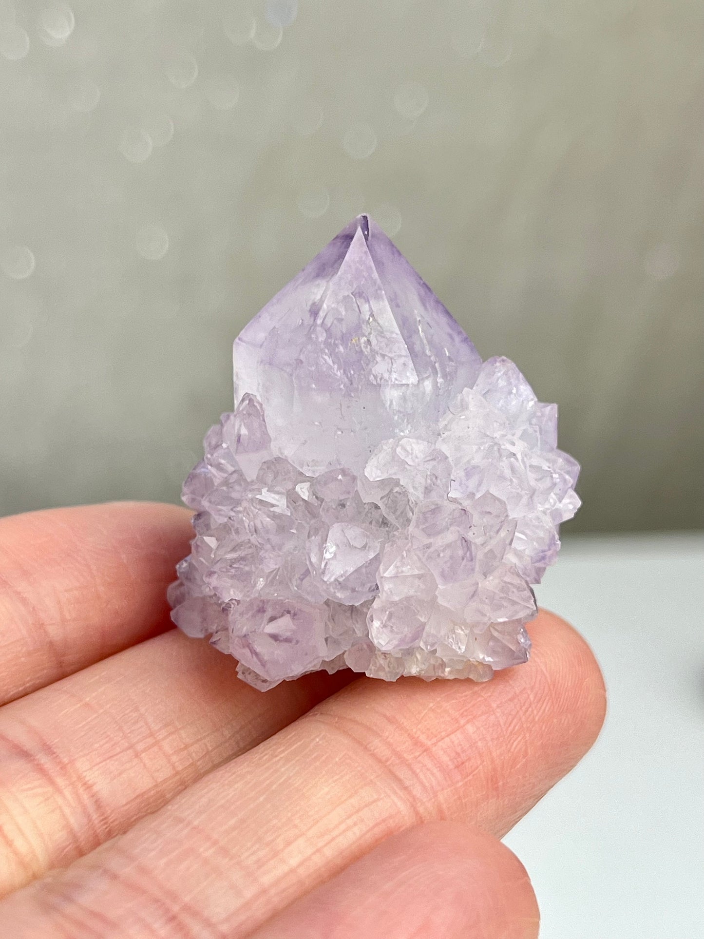 Ametyst kaktuskvarts (spirit quartz)