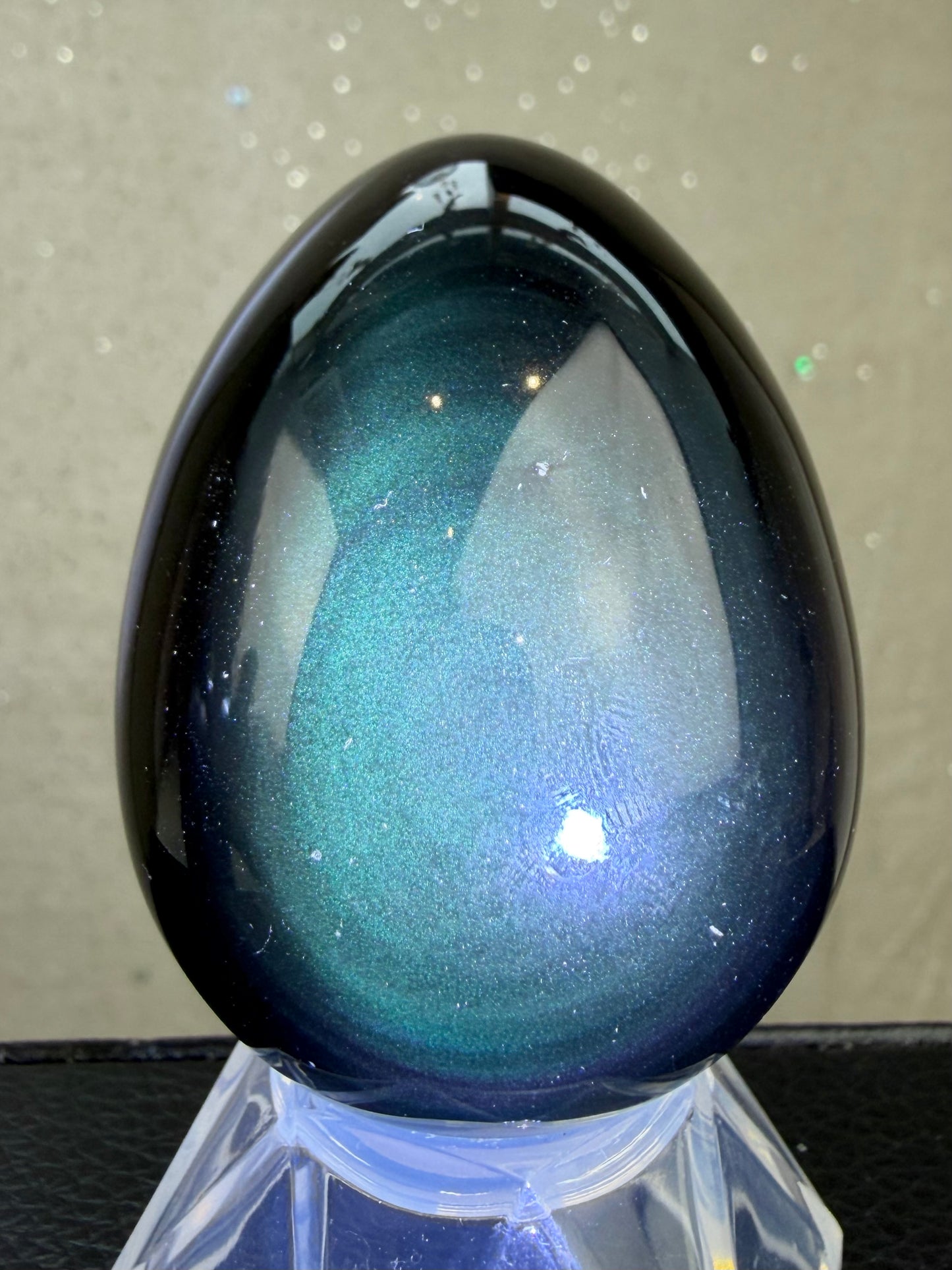Regnbue obsidian Egg