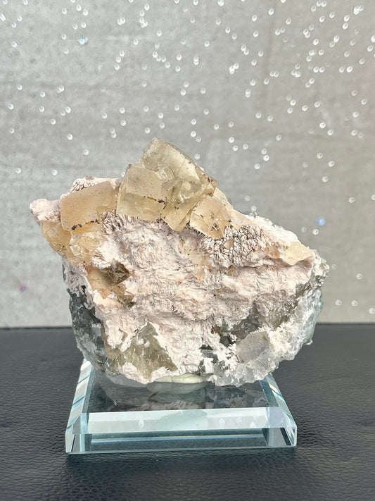 Fluoritt og hvit barytt