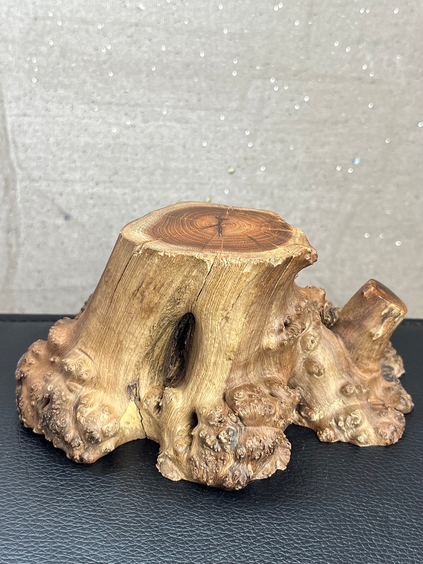 Crystal Base in Natural Wood