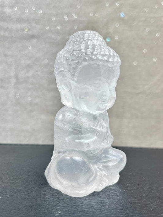 Bergkrystall klarkvarts Buddha