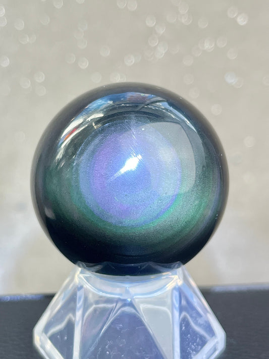 Regnbue obsidian kule