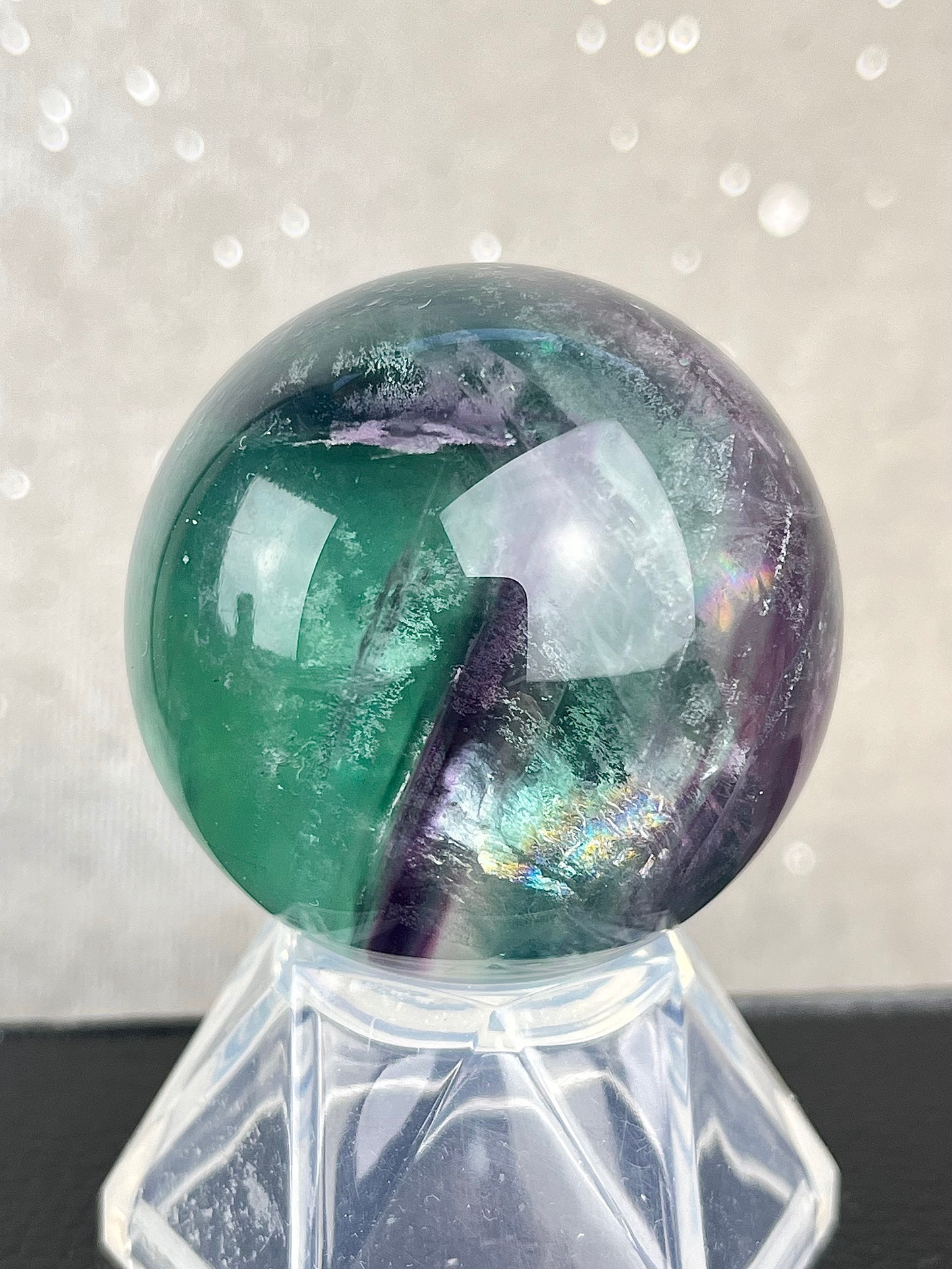 Regnbue Fluoritt kule