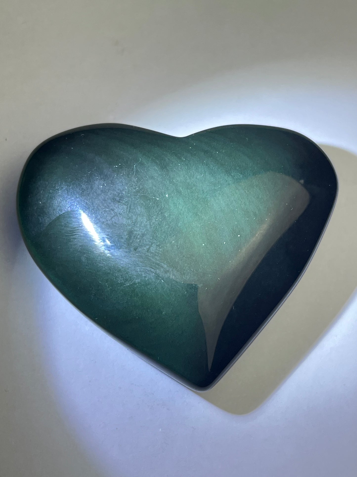 Regnbue obsidian Hjerte