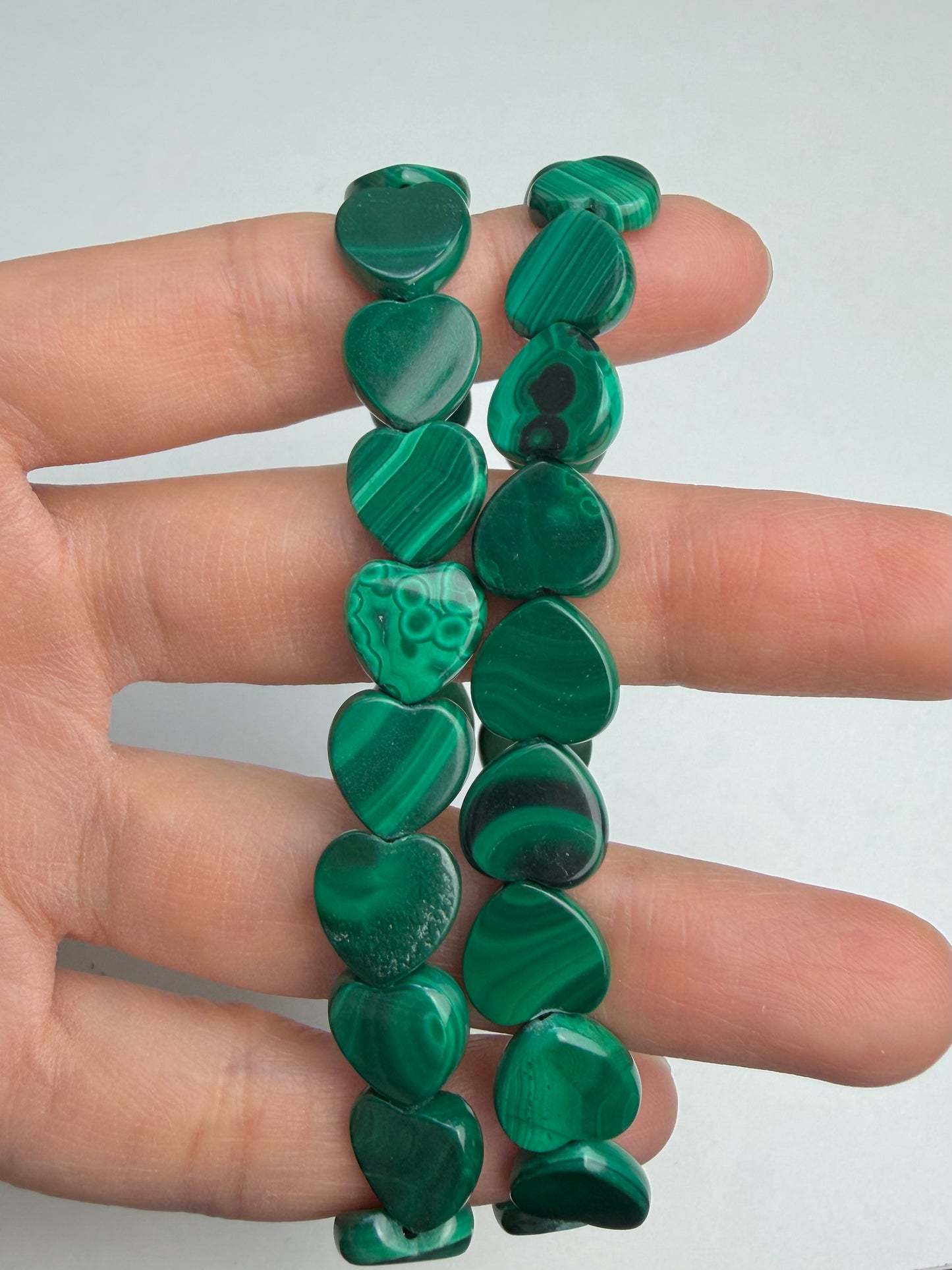 Malakitt armbånd 10mm+