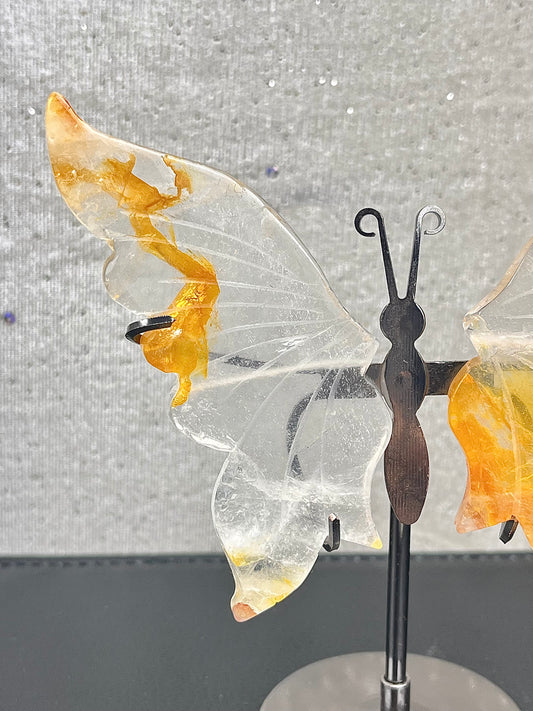 Golden healer kvarts Vinger (med stand)