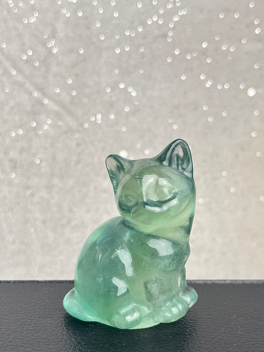 Grønn Fluoritt Katt