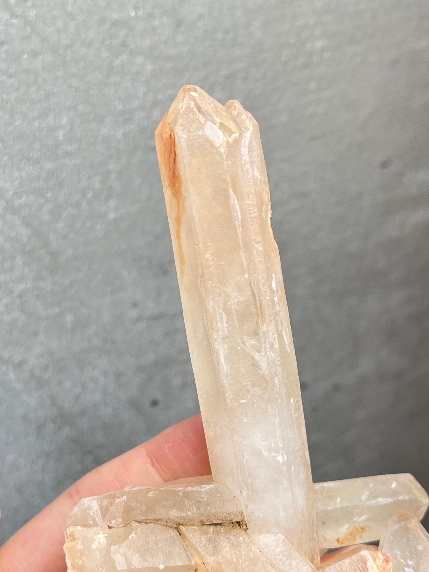 Kvarts gruppe med jernoksid