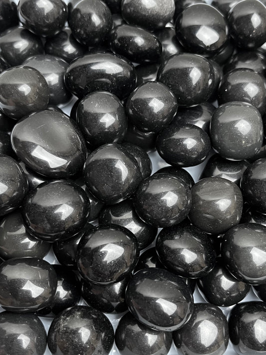 Obsidian tromlet 15-20mm