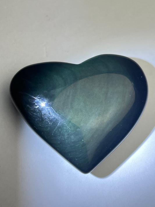 Regnbue obsidian Hjerte