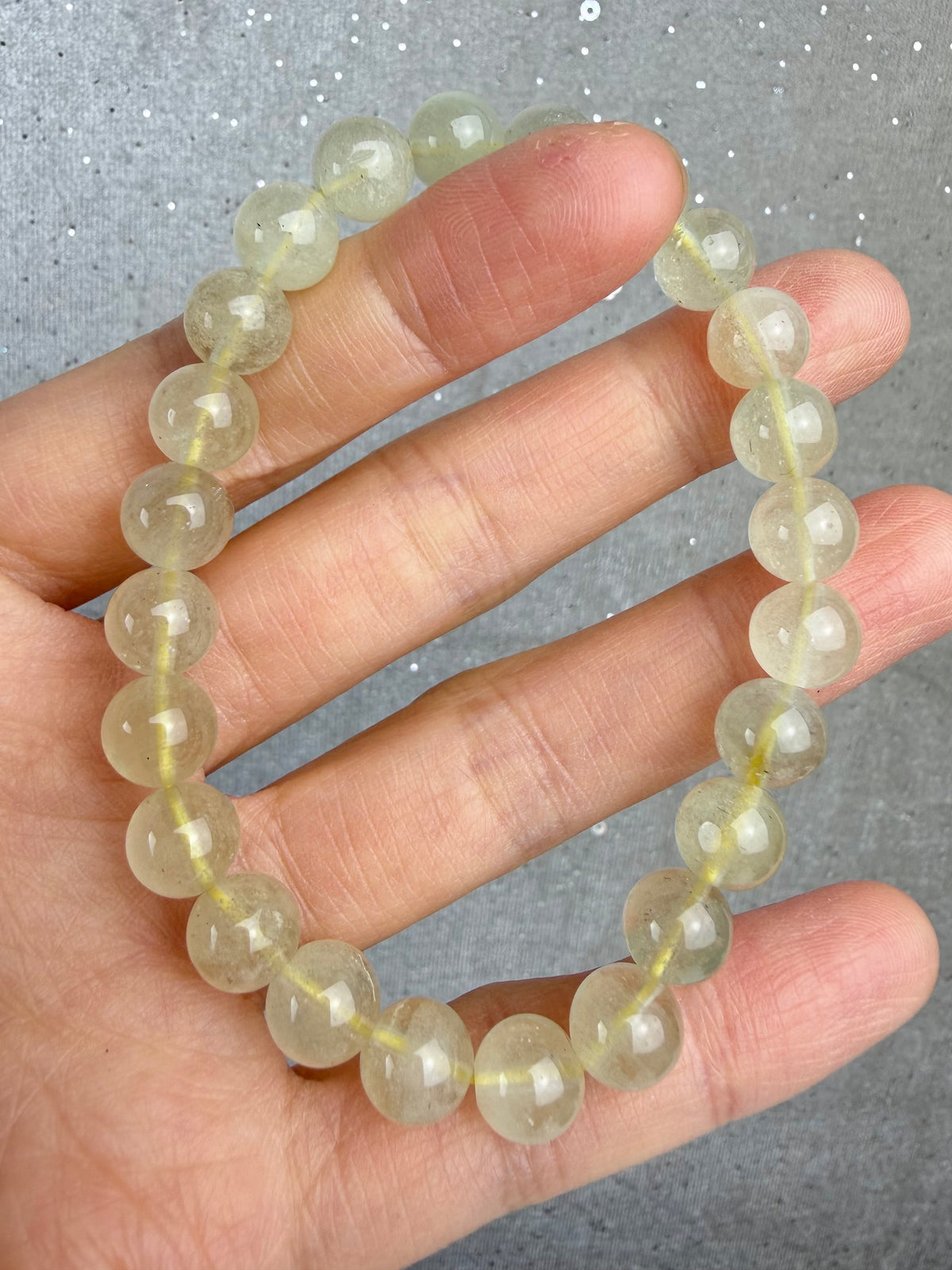 Libyan Desert Glass armbånd 8mm+