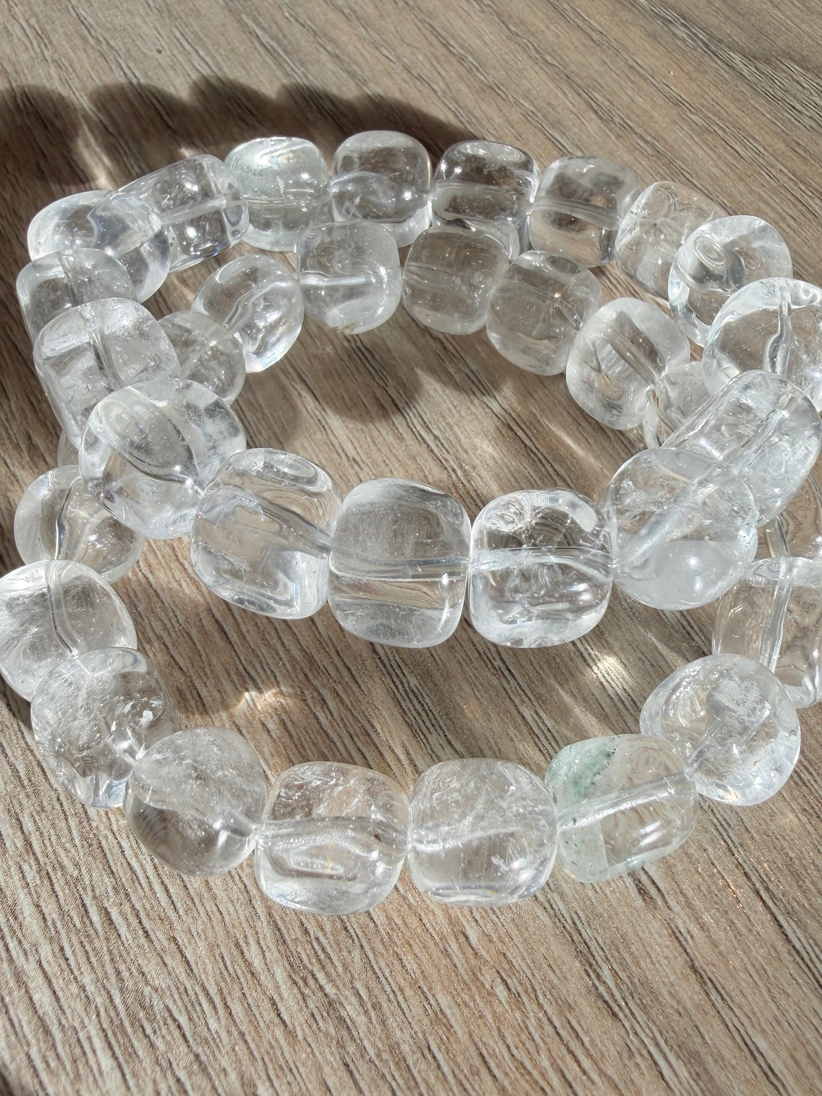Bergkrystall klarkvarts armbånd 9-11mm+