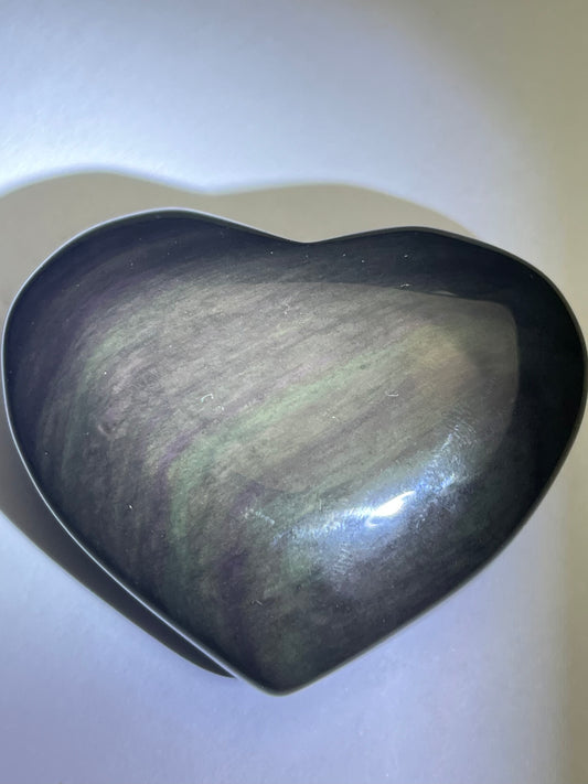 Regnbue obsidian Hjerte