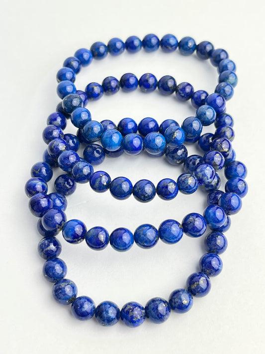 Lapis lazuli armbånd 7mm+
