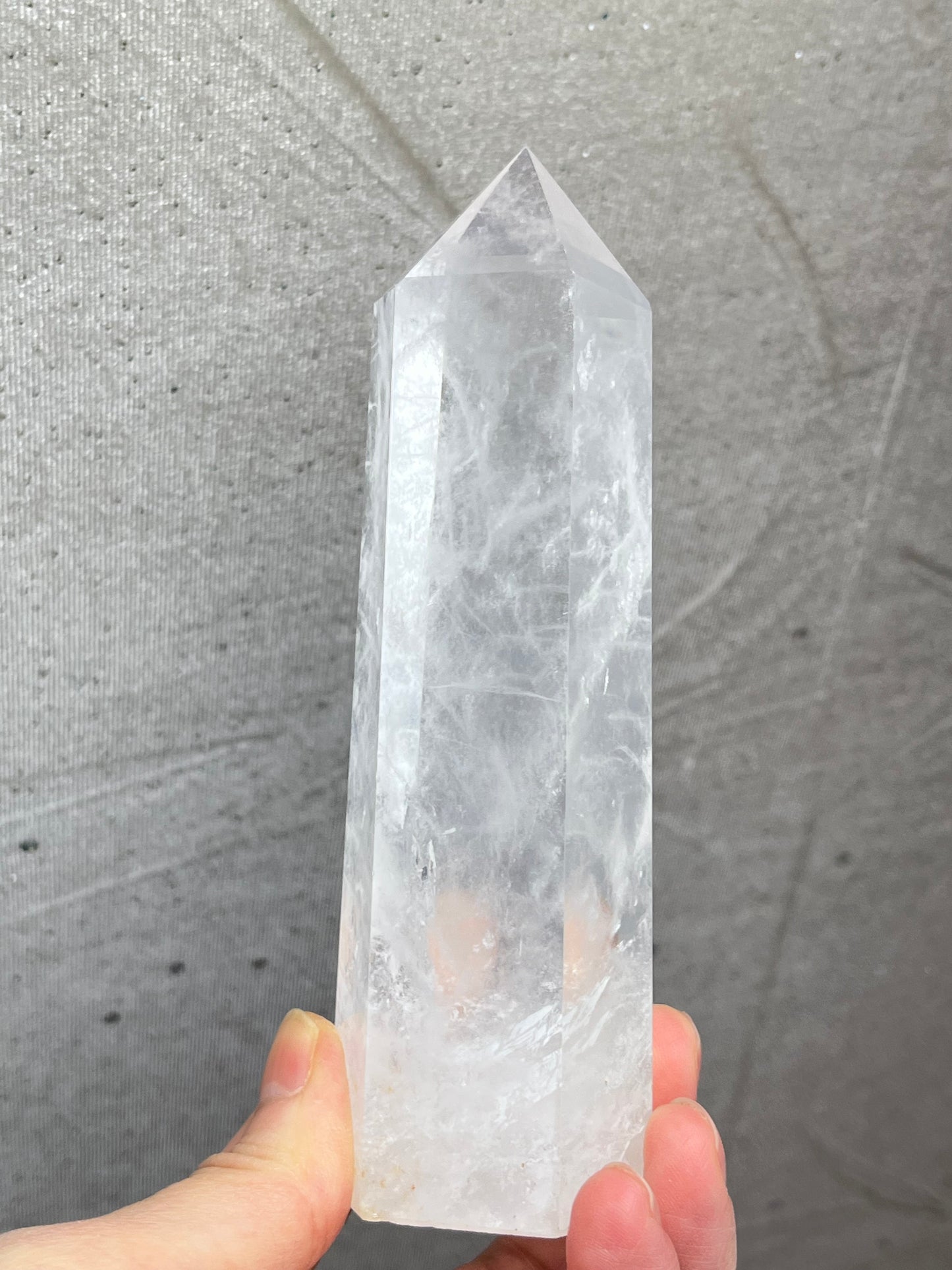 Bergkrystall klar kvarts tårn