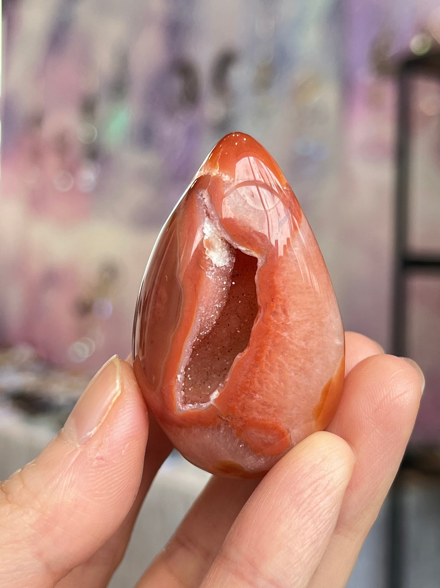Druzy Karneol Egg