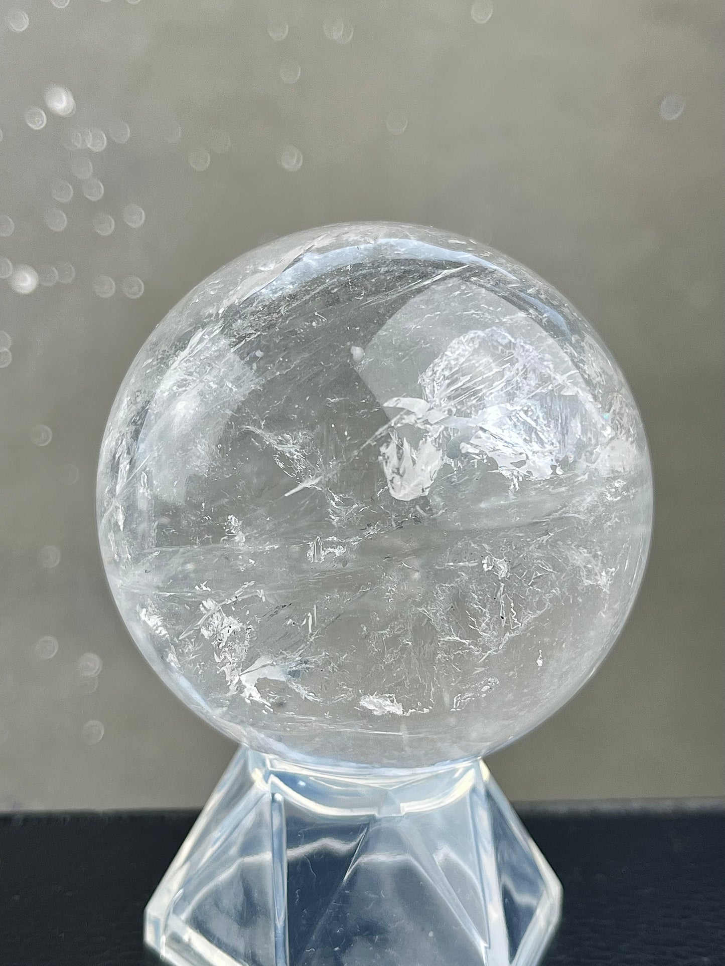 Bergkrystall klarkvarts kule