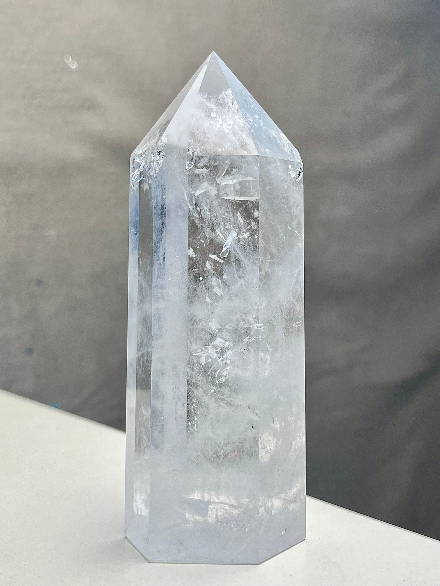 Bergkrystall klarkvarts tårn