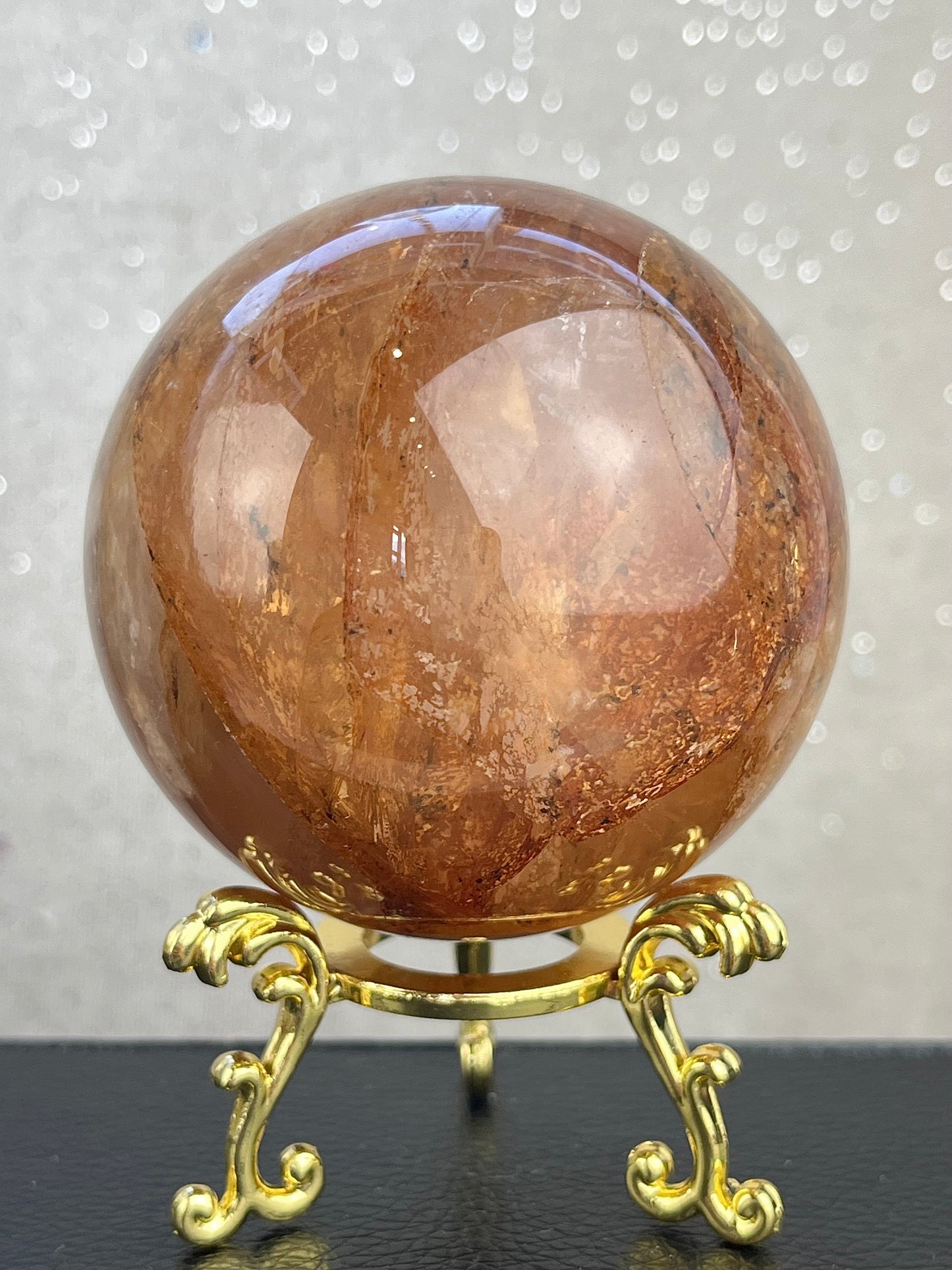 Flame Quartz Sphere