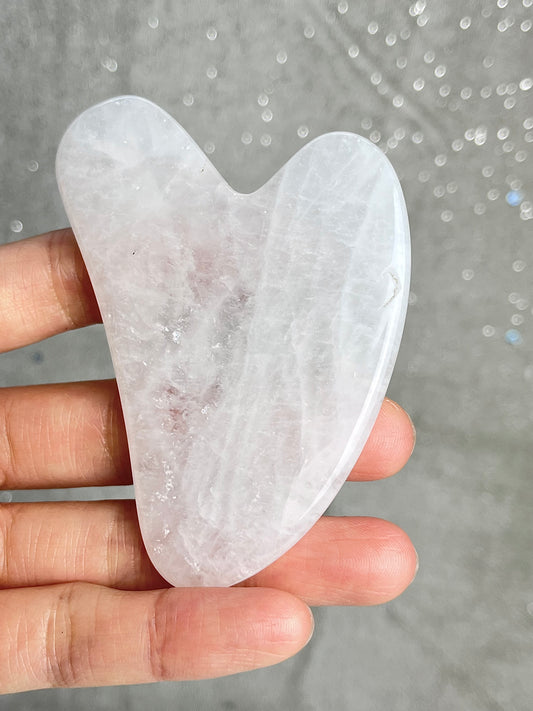 Bergkrystall klar kvarts Gua Sha