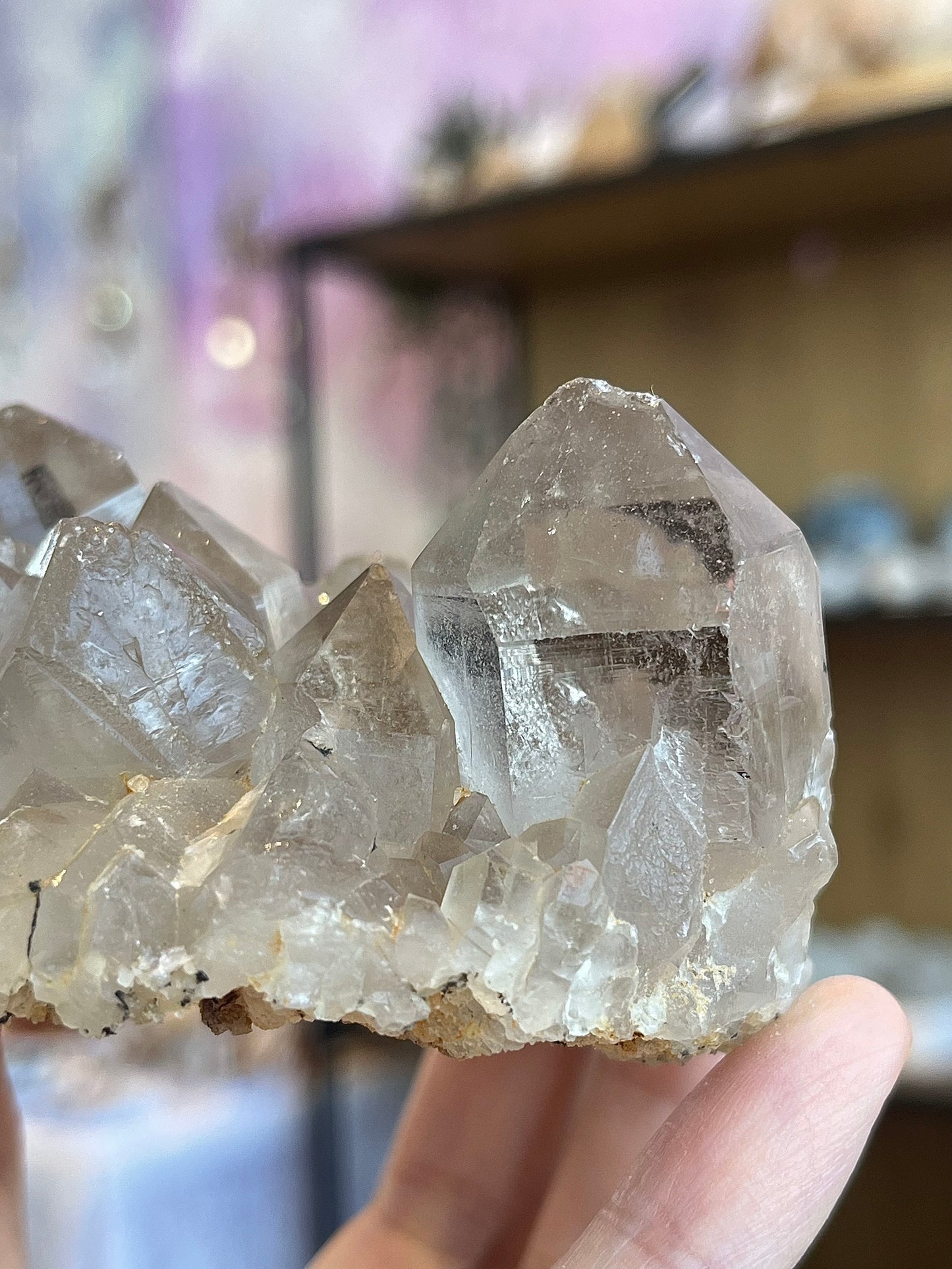 Smoky Quartz Cluster from Brazil