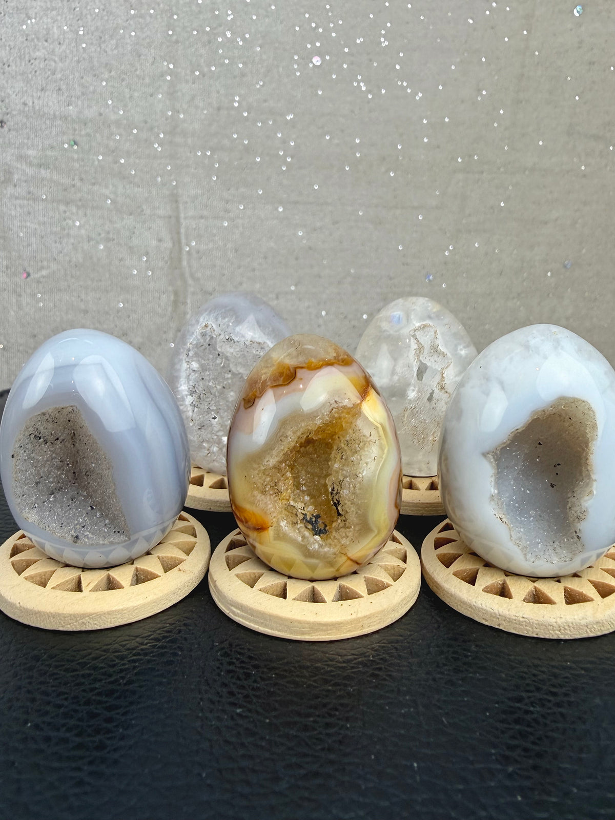 Druzy agat geode egg