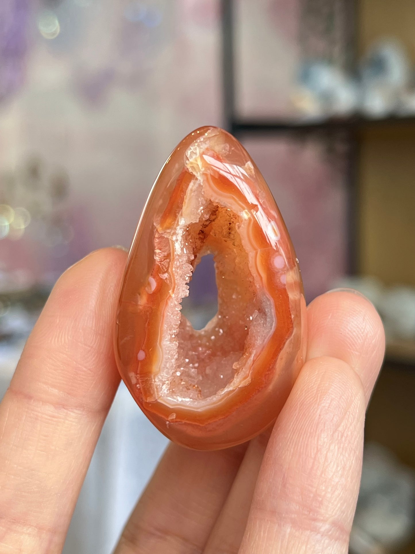 Druzy Carnelian Egg