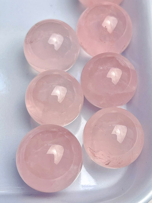 Rosenkvarts kule 17-18mm