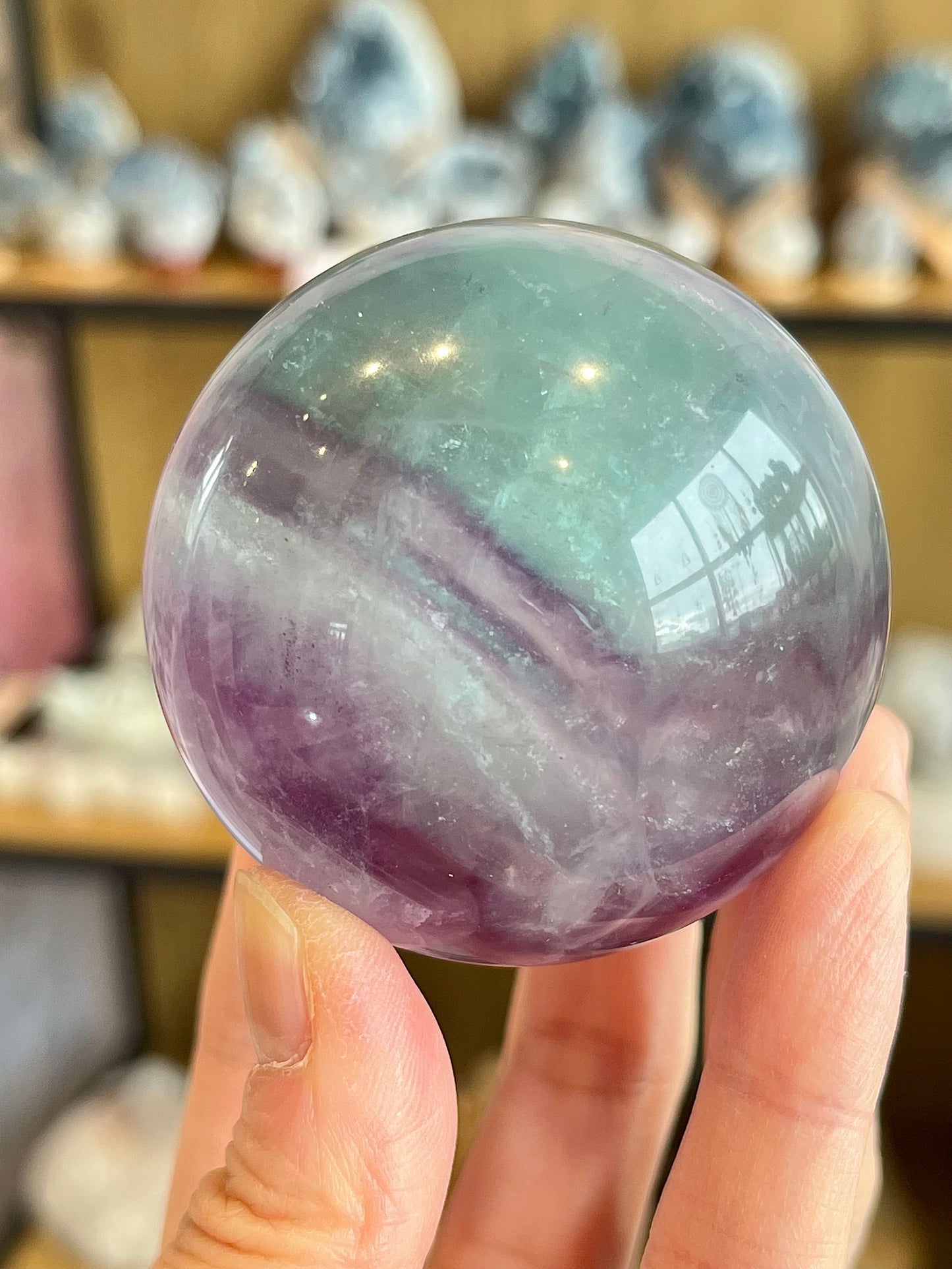 Rainbow Fluorite Sphere