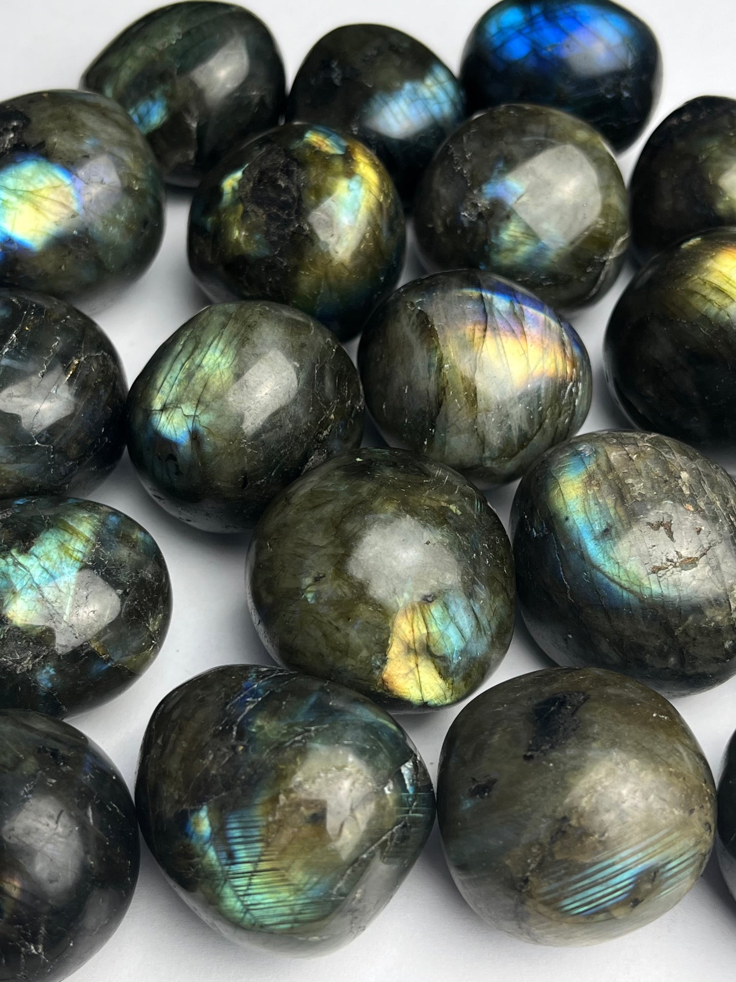 Labradoritt Tromlet 27-35mm