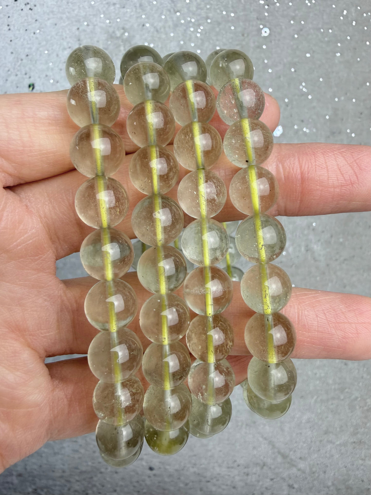 Libyan Desert Glass armbånd 9mm+