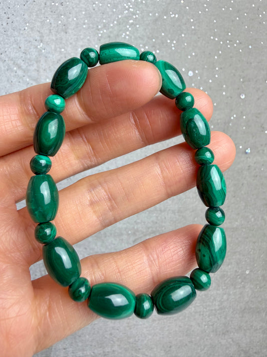 Malakitt armbånd 8mm+