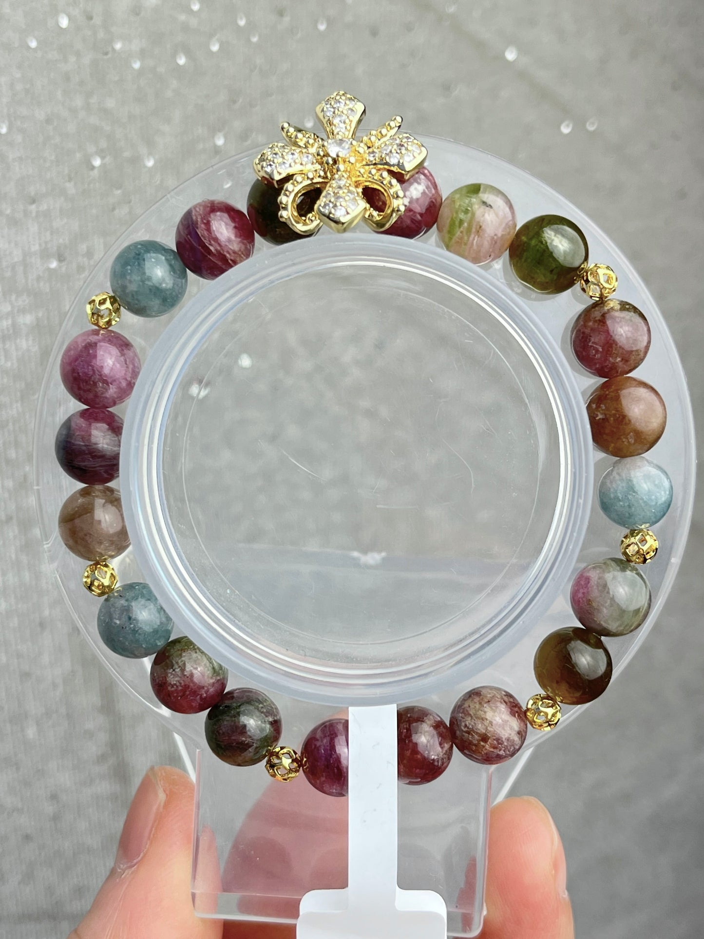 Handmade tourmaline bracelet