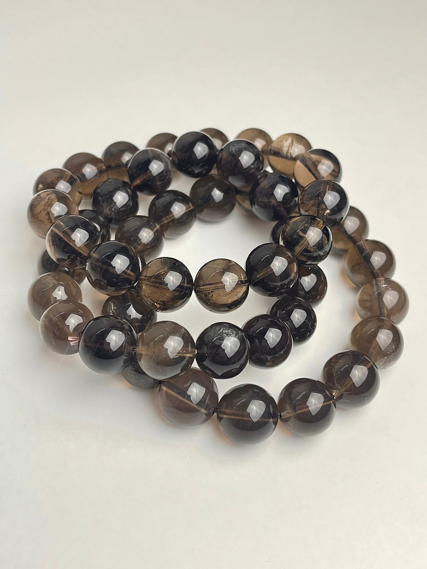 Røykkvarts armbånd 12-13mm+