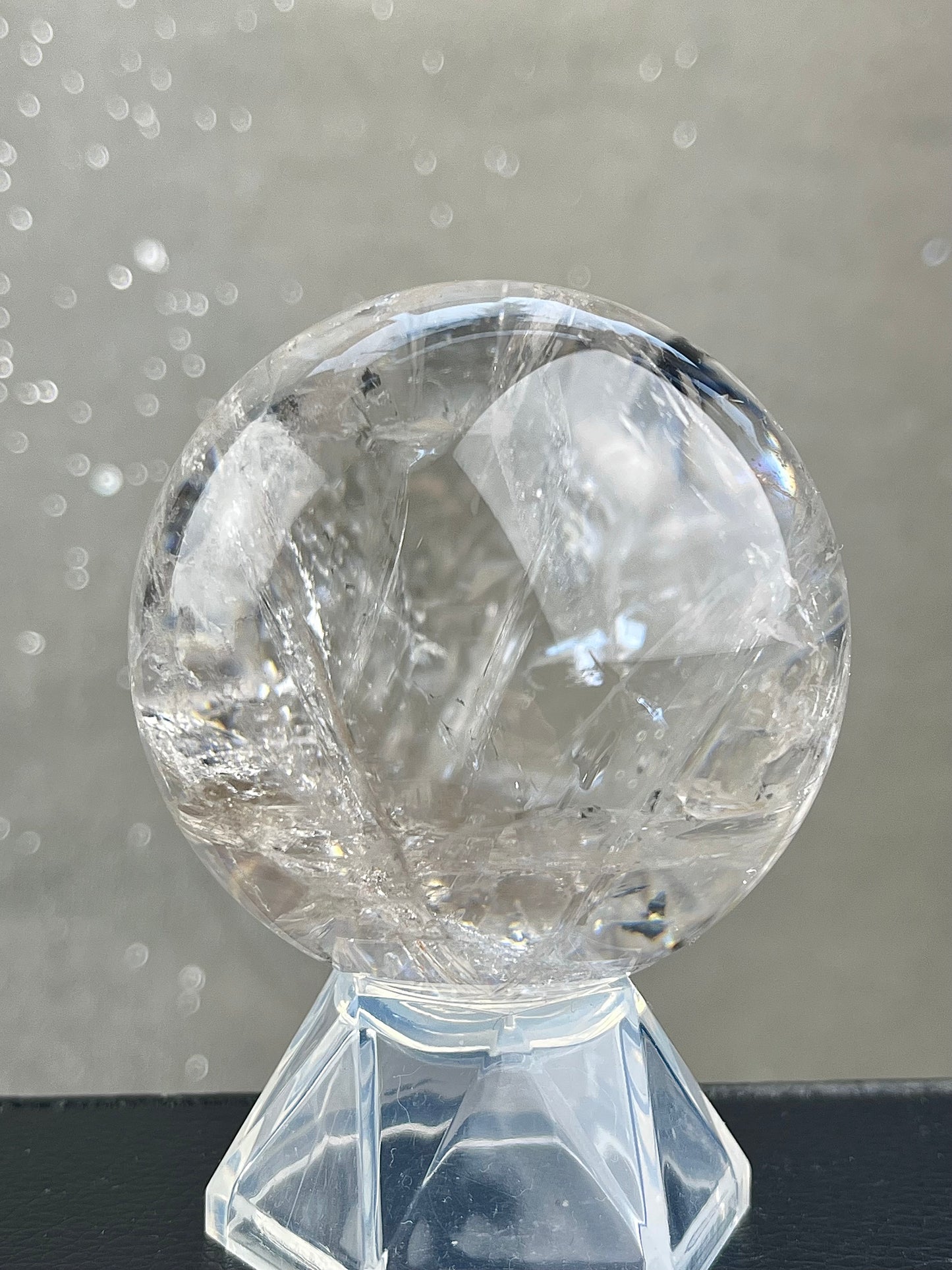 Bergkrystall klarkvarts kule