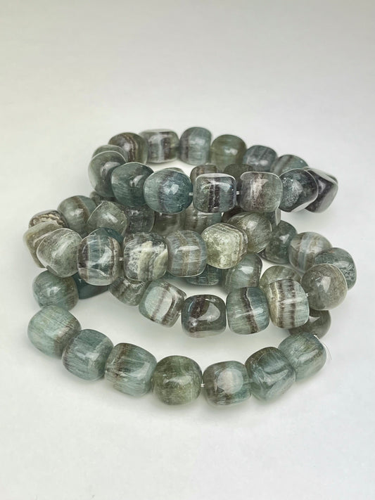 Fluoritt armbånd 11-12mm+
