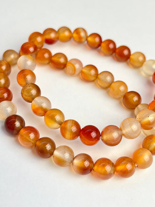 Karneol armbånd 8mm+