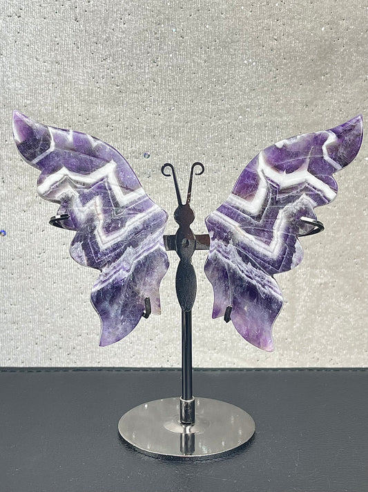Bånd Ametyst Vinger (med stand)