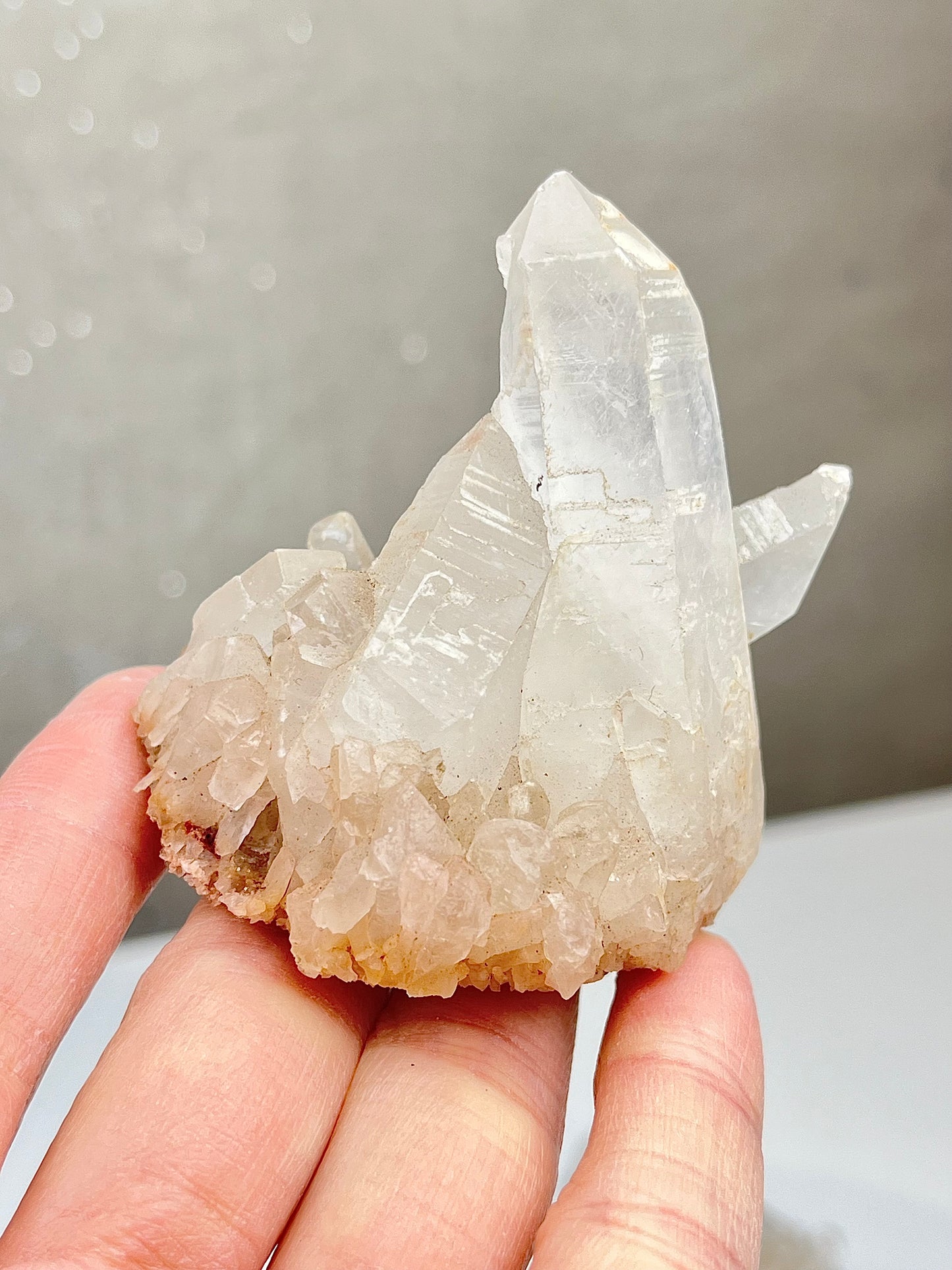 Bergkrystall klynge/gruppe