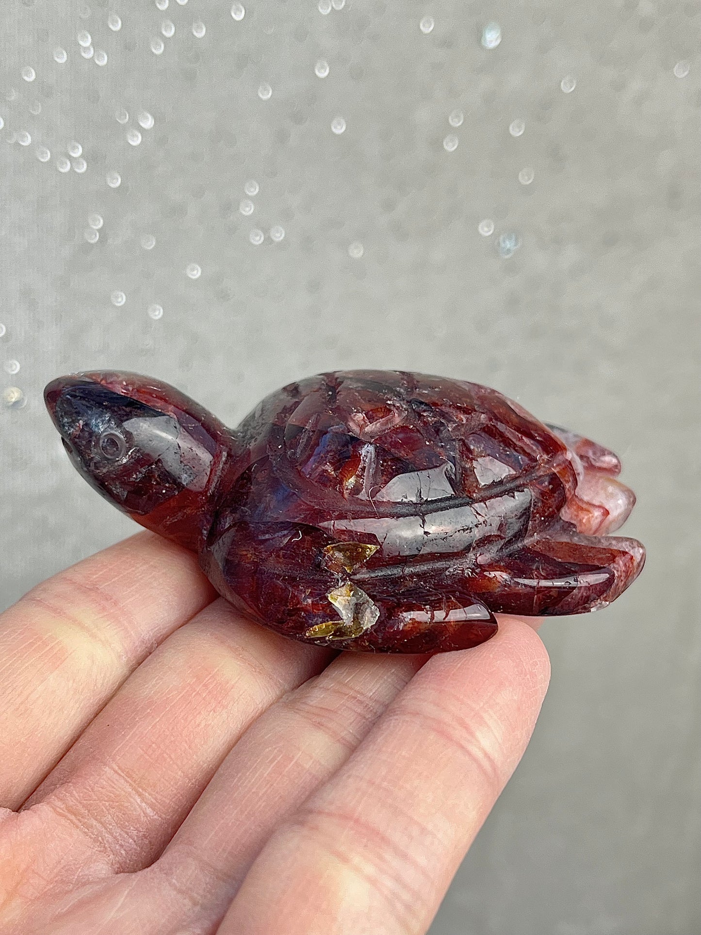 Flammekvarts skilpadde