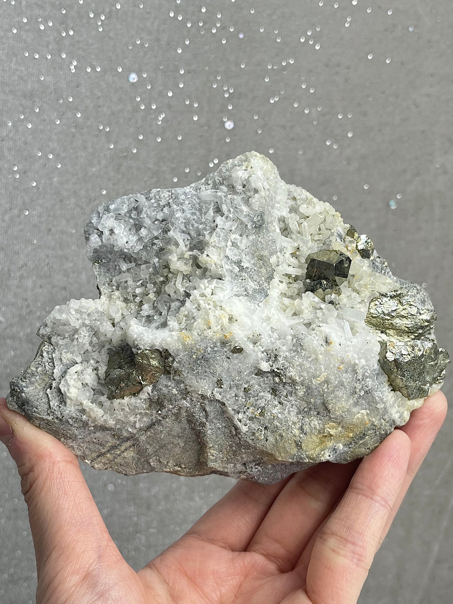 Pyrite with quartz
