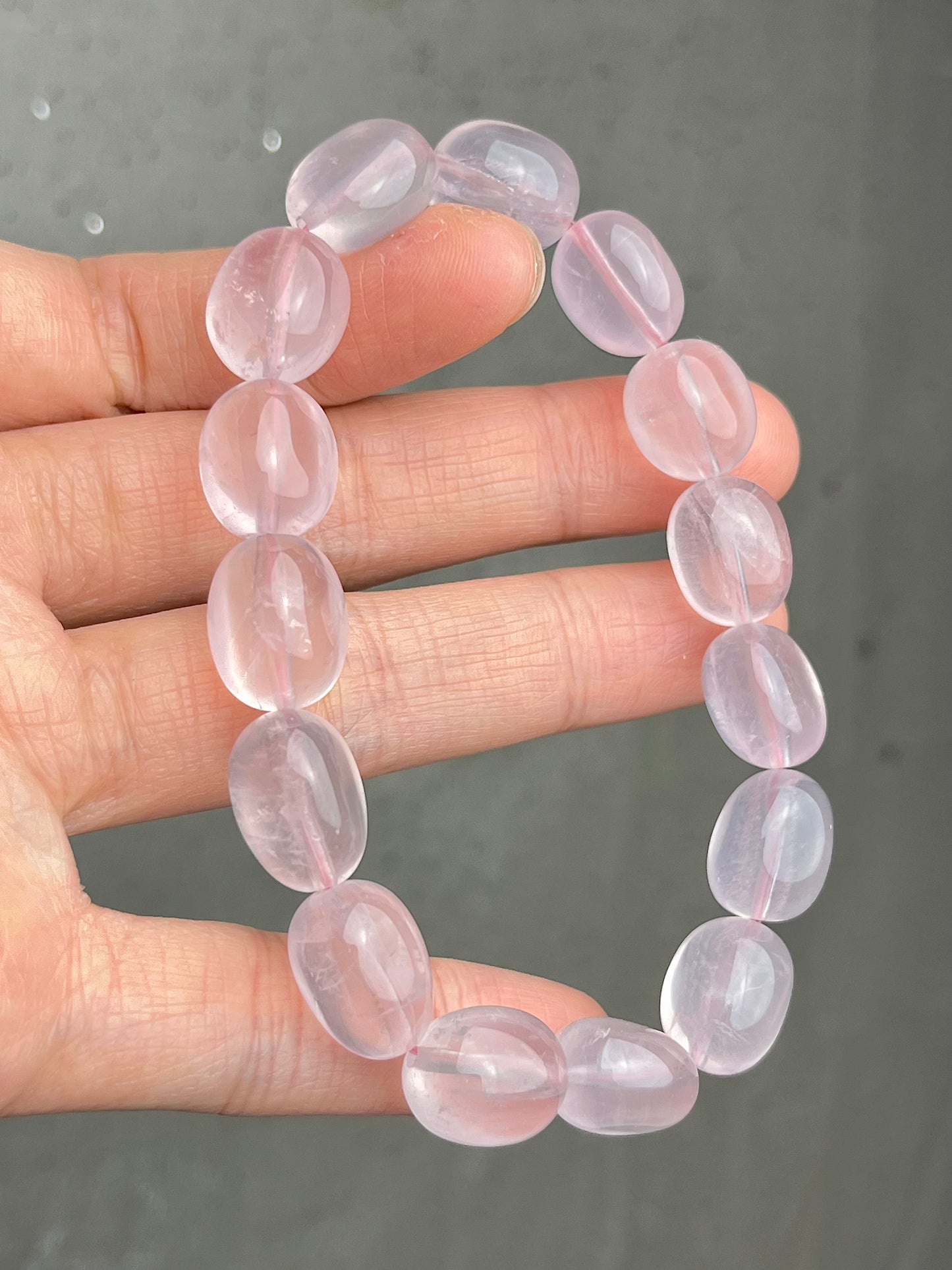 Rosenkvarts armbånd 10mm+