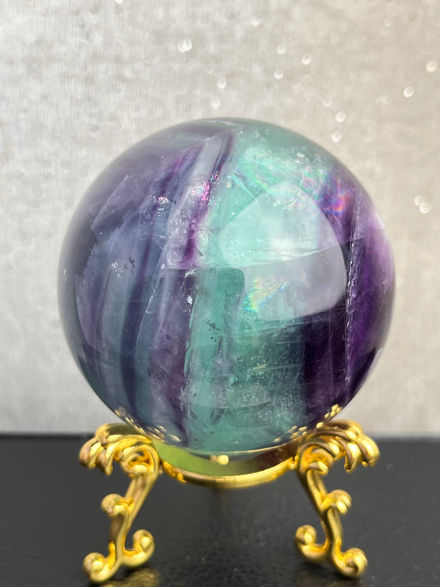 Regnbue Fluoritt Kule