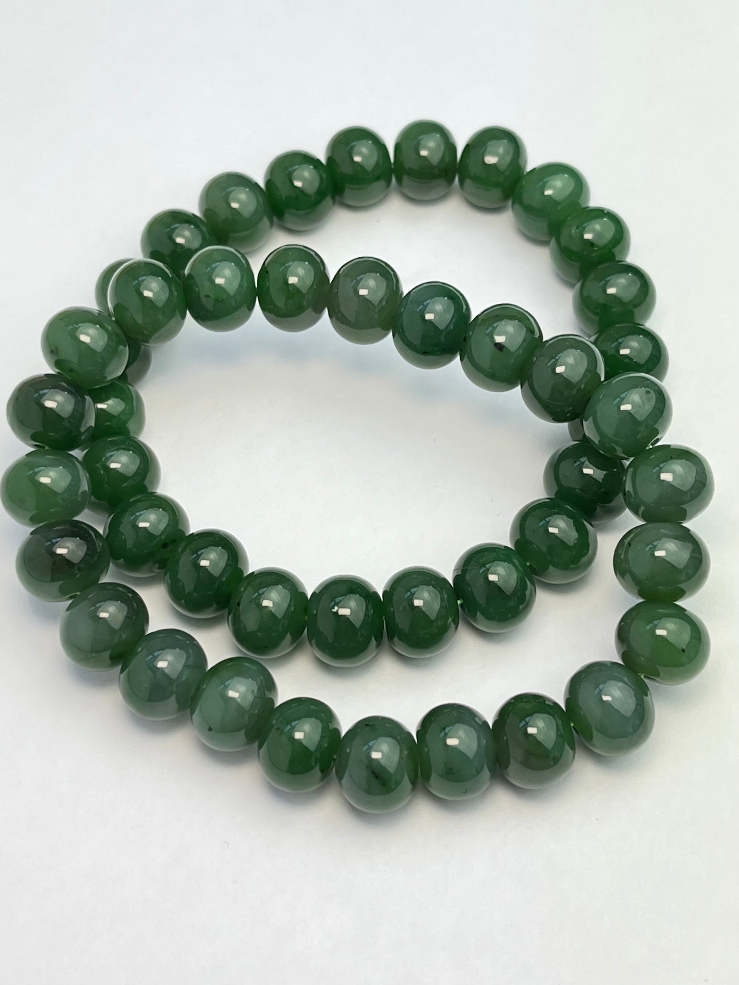 Jade, Nefritt armbånd 10mm+
