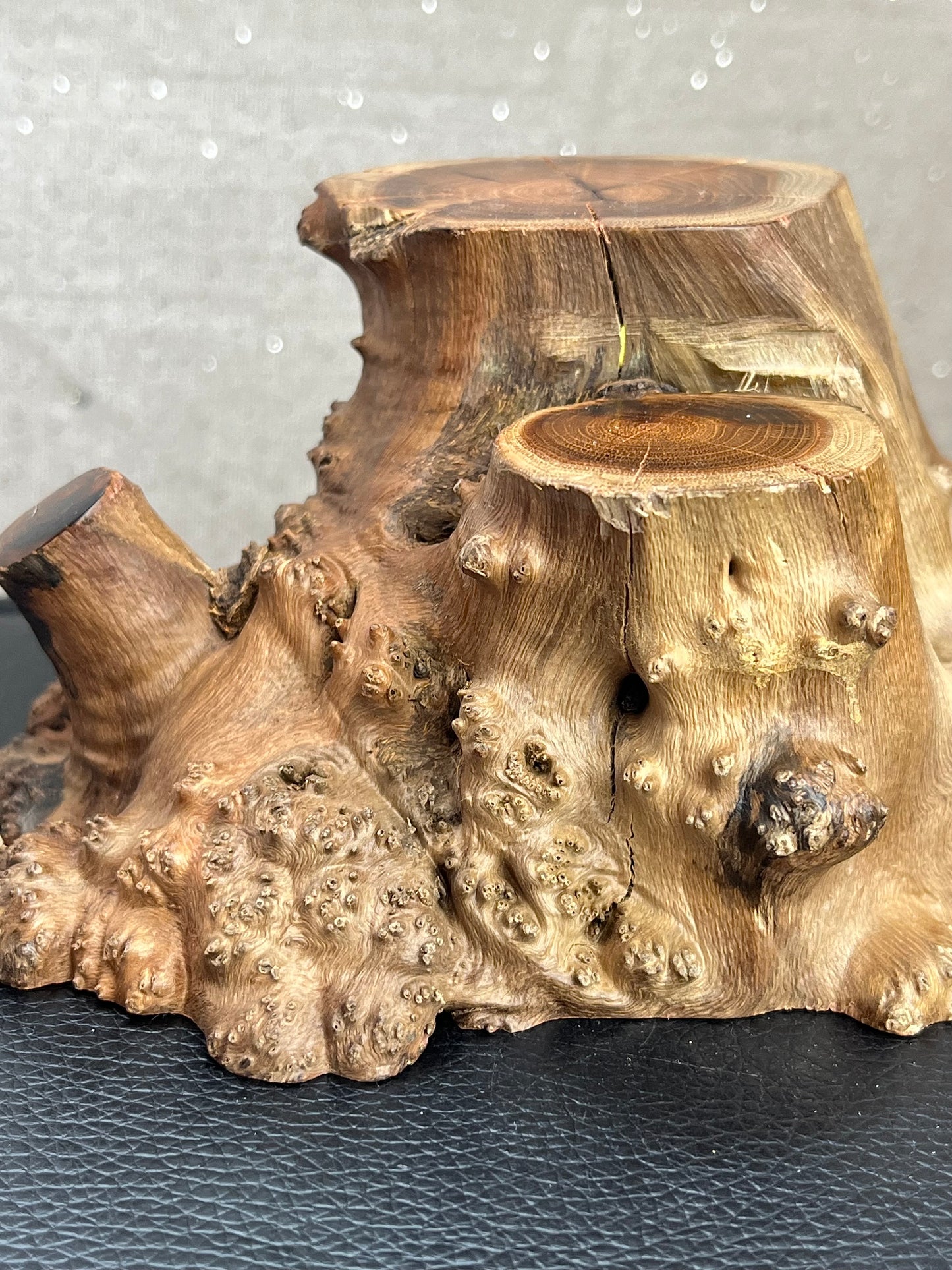 Crystal Base in Natural Wood