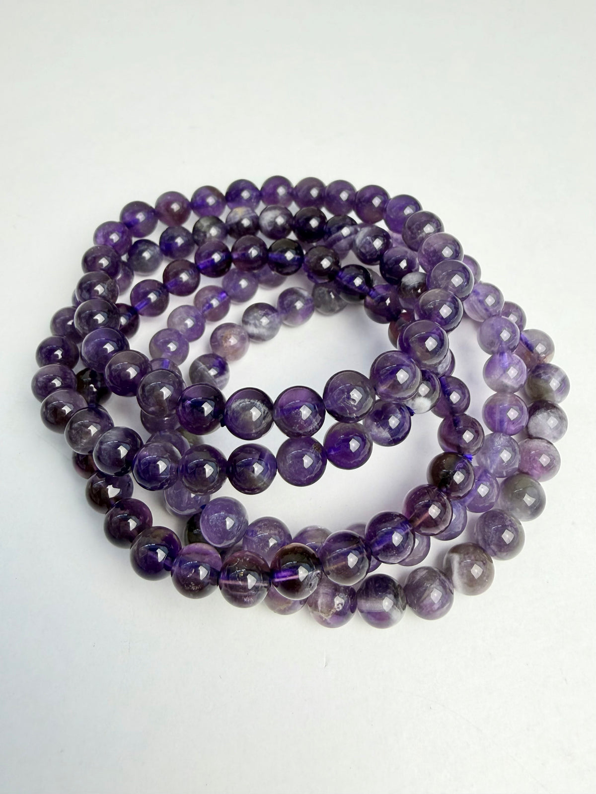 Ametyst armbånd 7mm+