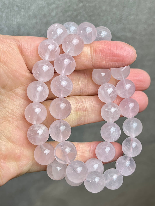Rosenkvarts armbånd 10-11mm+