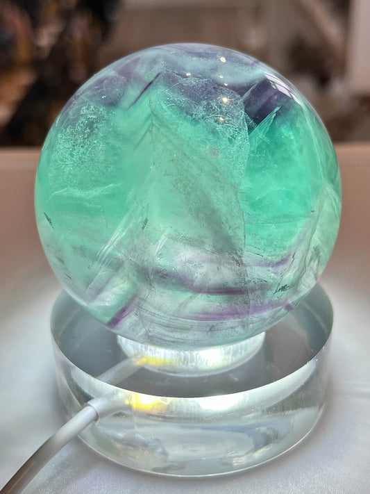 Regnbue Fluoritt kule