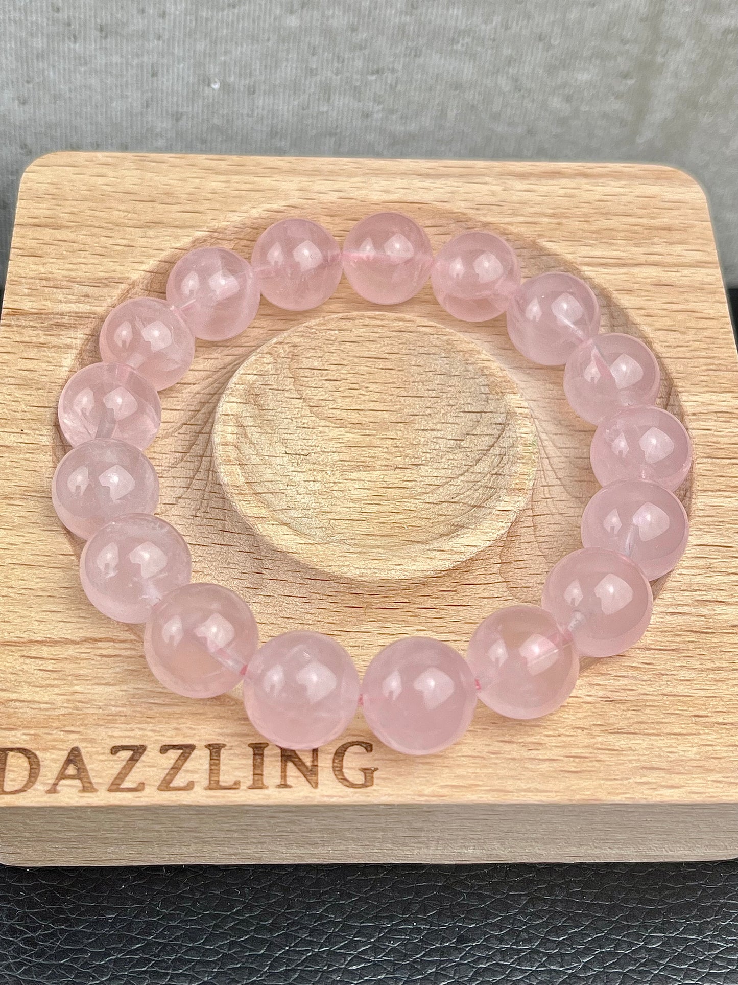 Rosenkvarts armbånd 11-12mm+